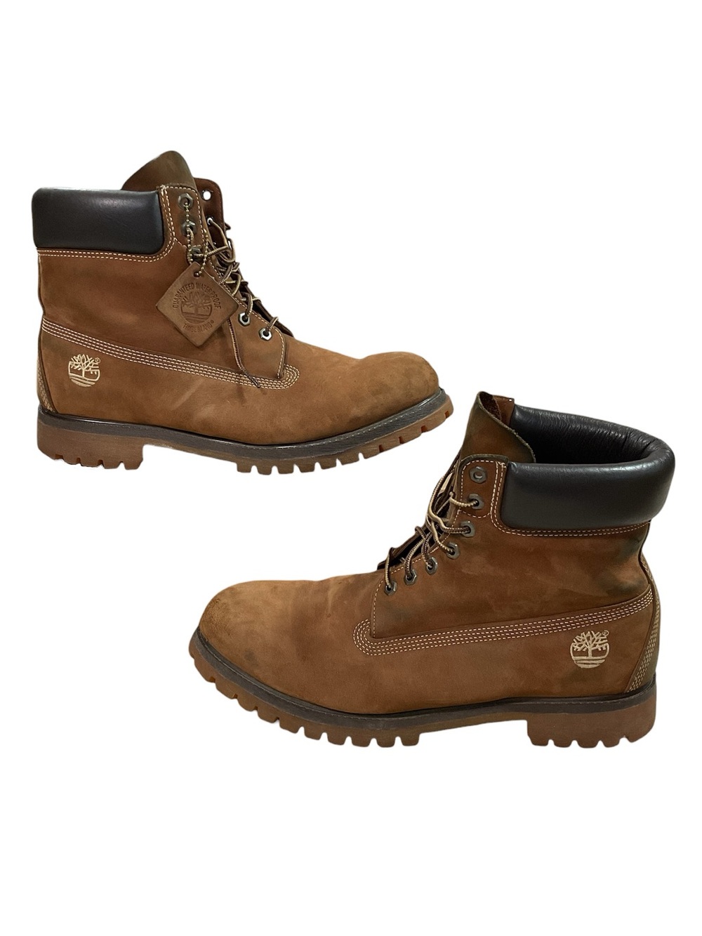 Timberland size 13 Premium Rust Brown Nubuck Leather Boots Men’s 27042